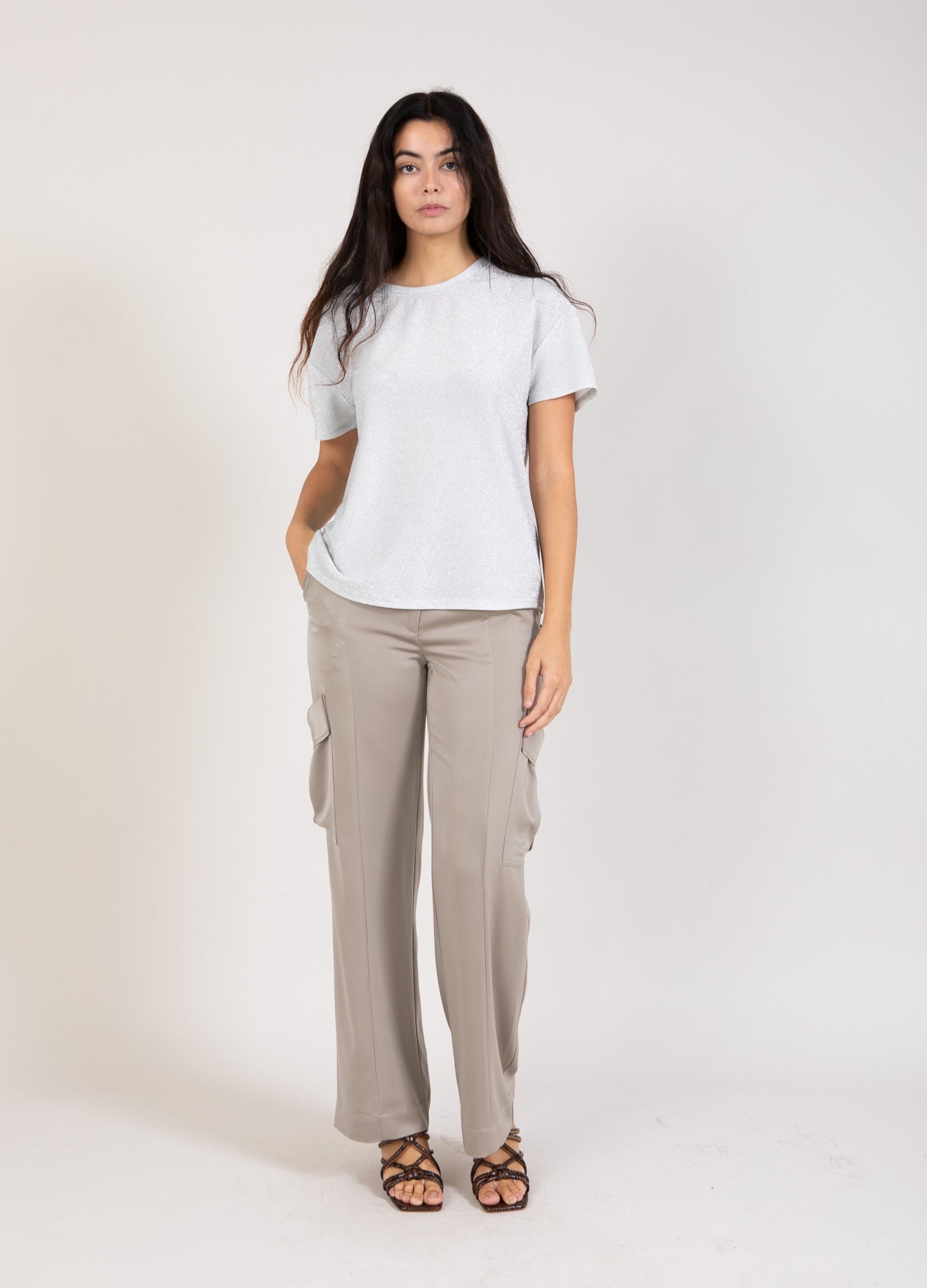Coster Copenhagen BYXOR CARGO - PETRA FIT Pants Grey - 102
