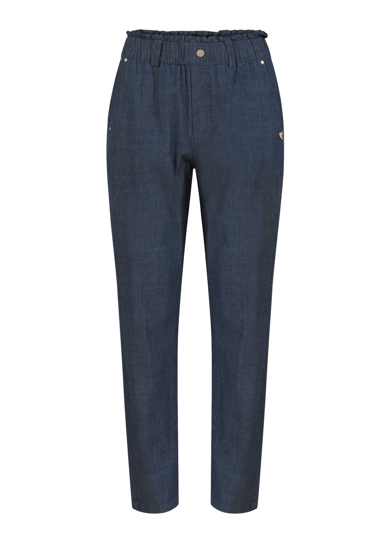 Coster Copenhagen BYXOR MED RESÅR I MIDJAN - SILLE PASSFORM Pants Medium blue denim - 545