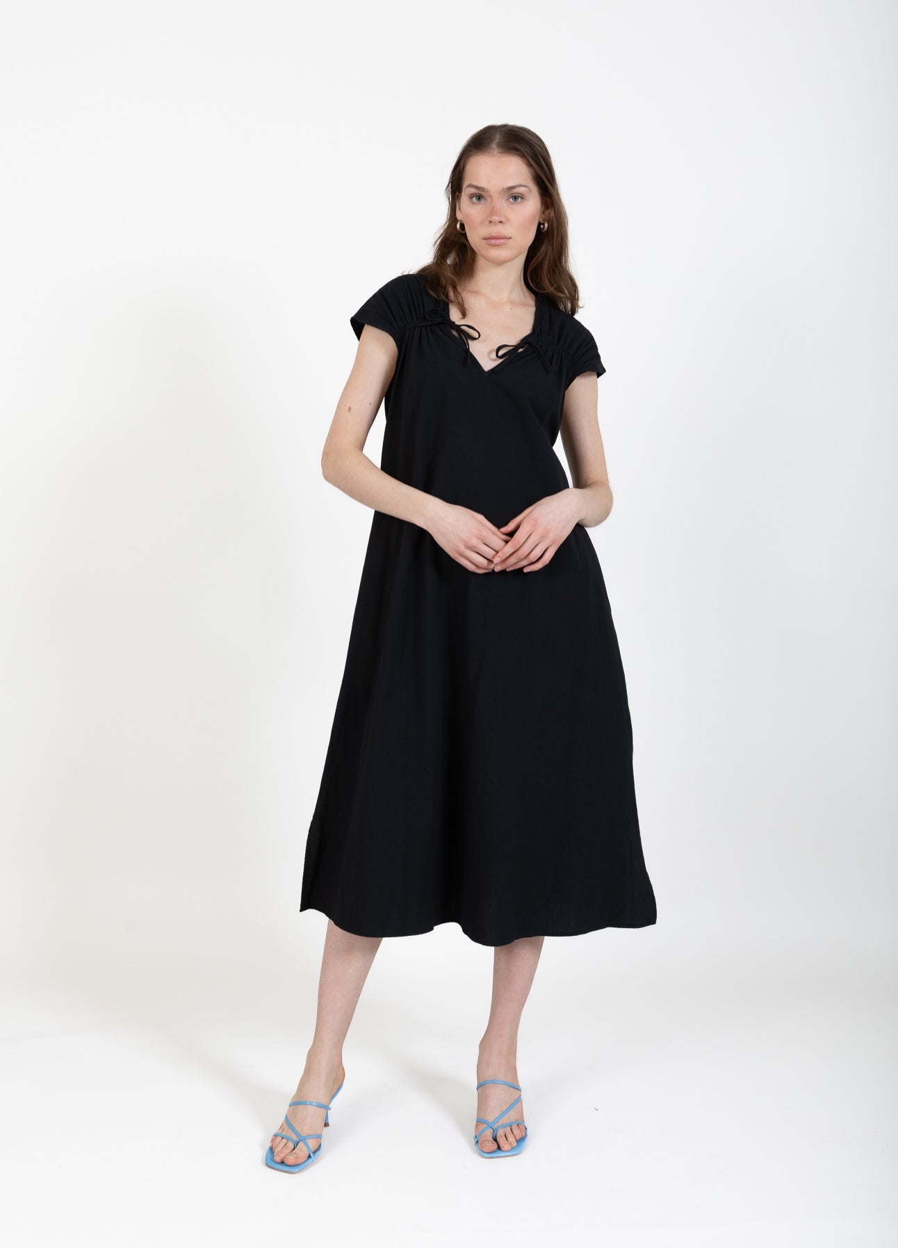 CC Heart CC HEART ALIZA KLÄNNING MED DRAPERING Dress Black - 100