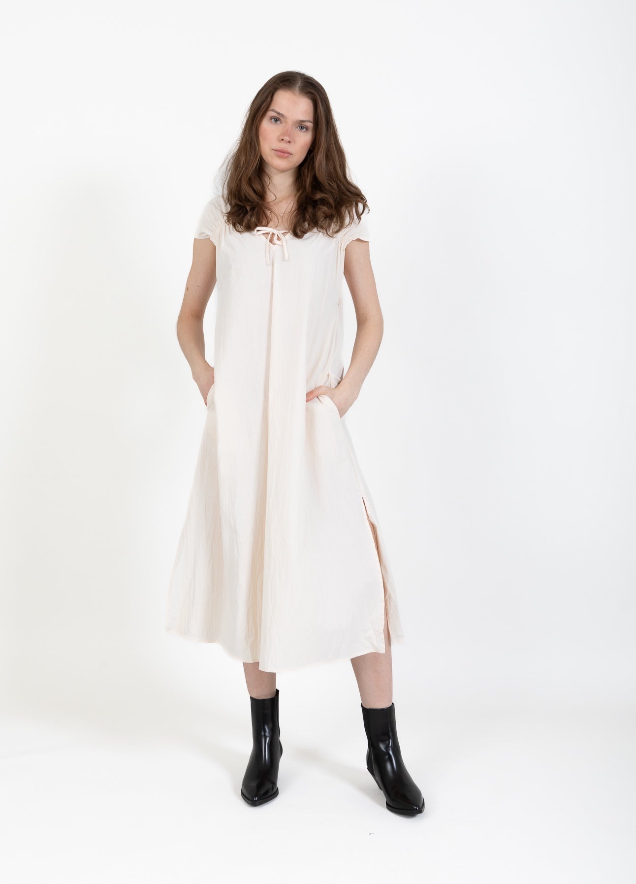 CC Heart CC HEART ALIZA KLÄNNING MED DRAPERING Dress Creme - 241