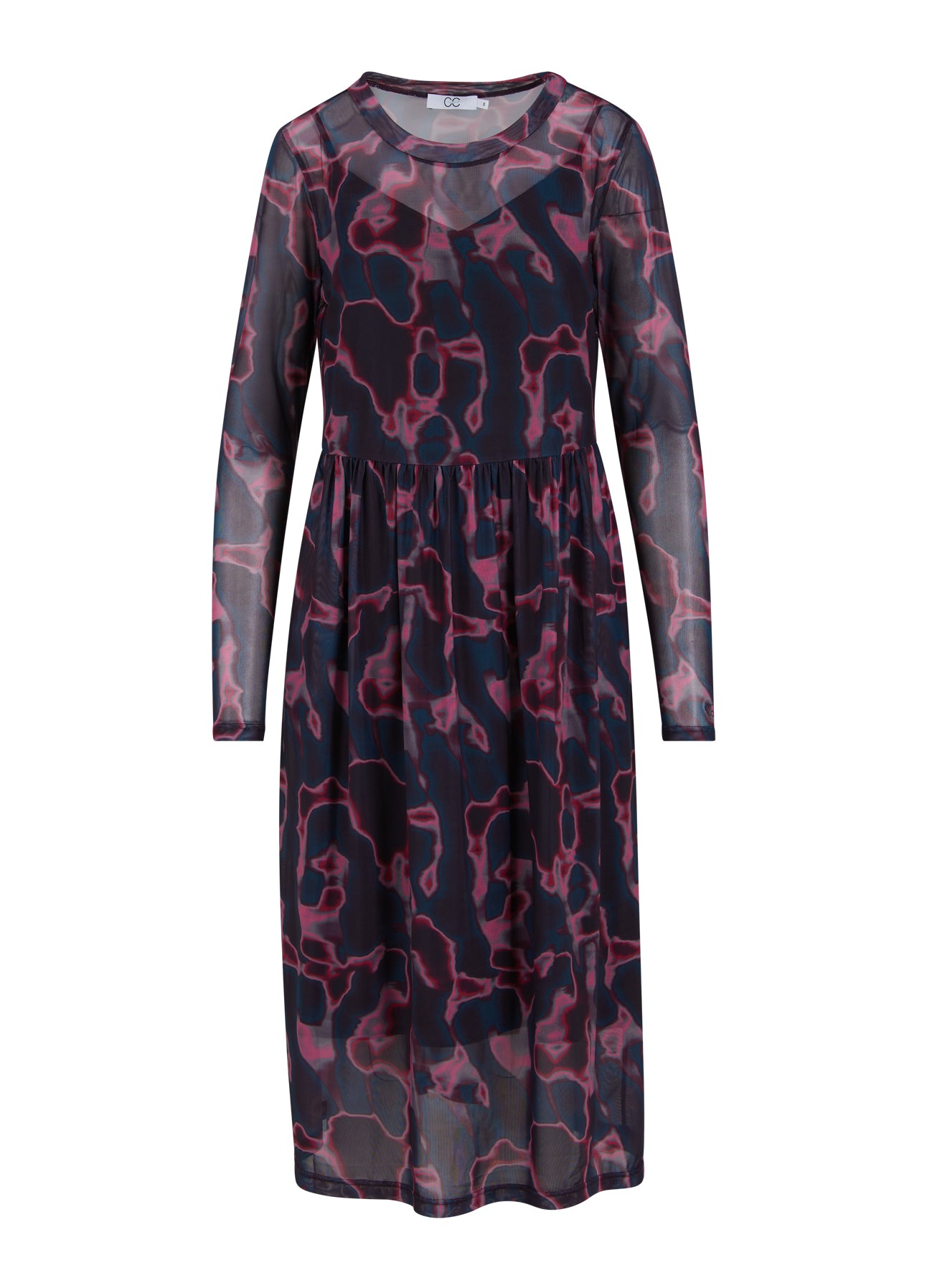 CC Heart  CC HEART EVE MESH KLÄNNING MED TRYCK Dress Pink wave - 601