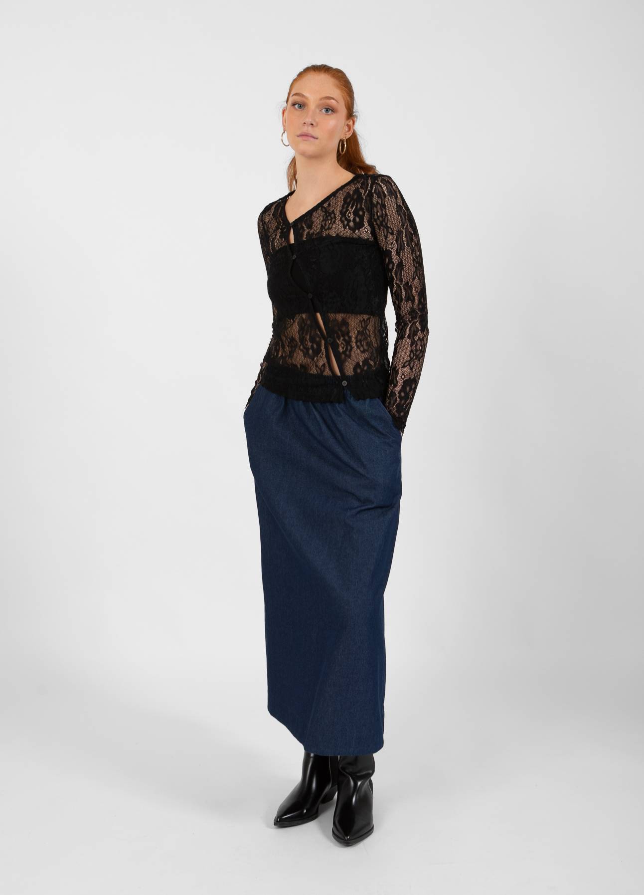 CC Heart CC HEART FLORA BLOUS M KNAPPAR Shirt/Blouse Black - 100
