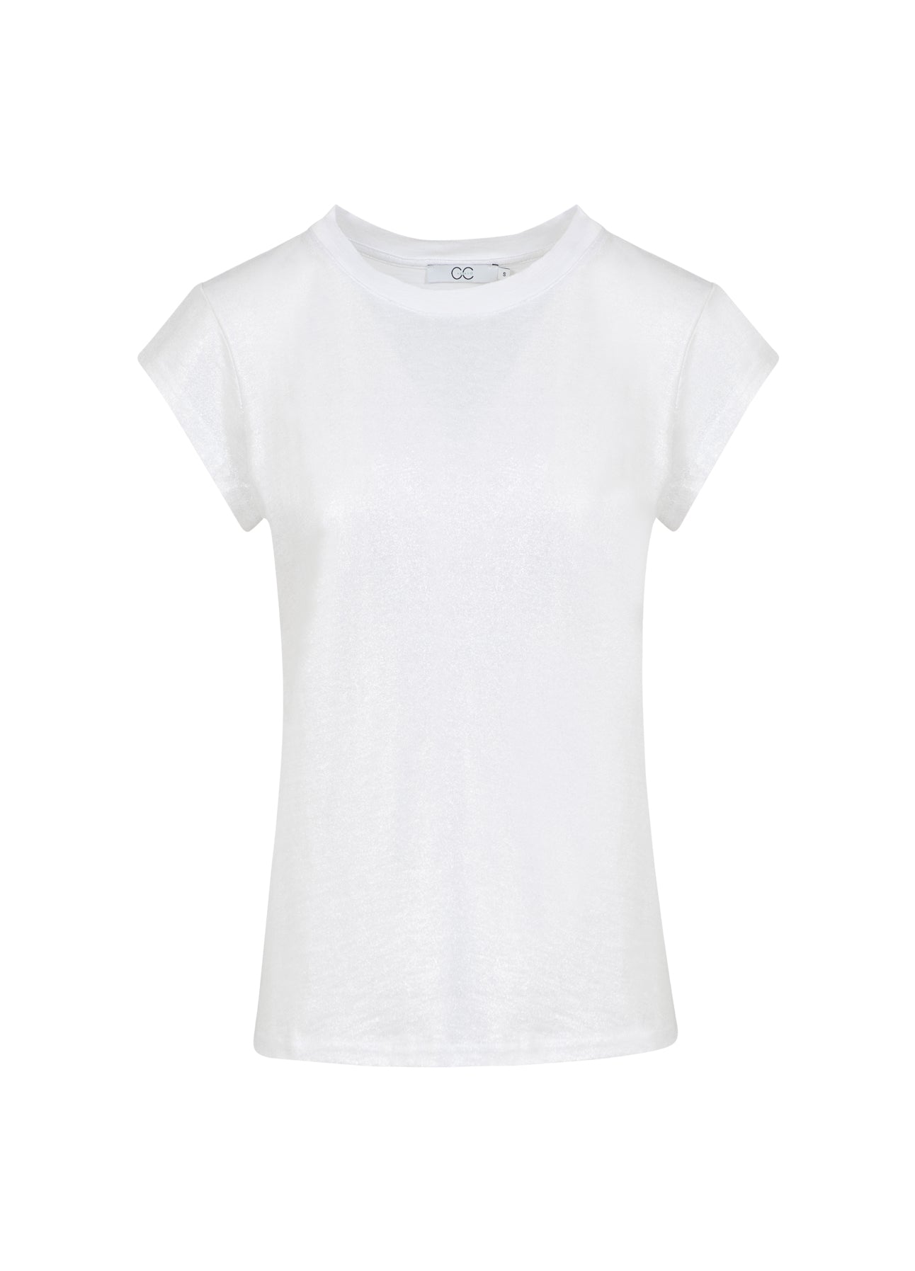 CC Heart CC HEART METALLIC T-SHIRT - KORT ÄRM T-Shirt White/silver - 240