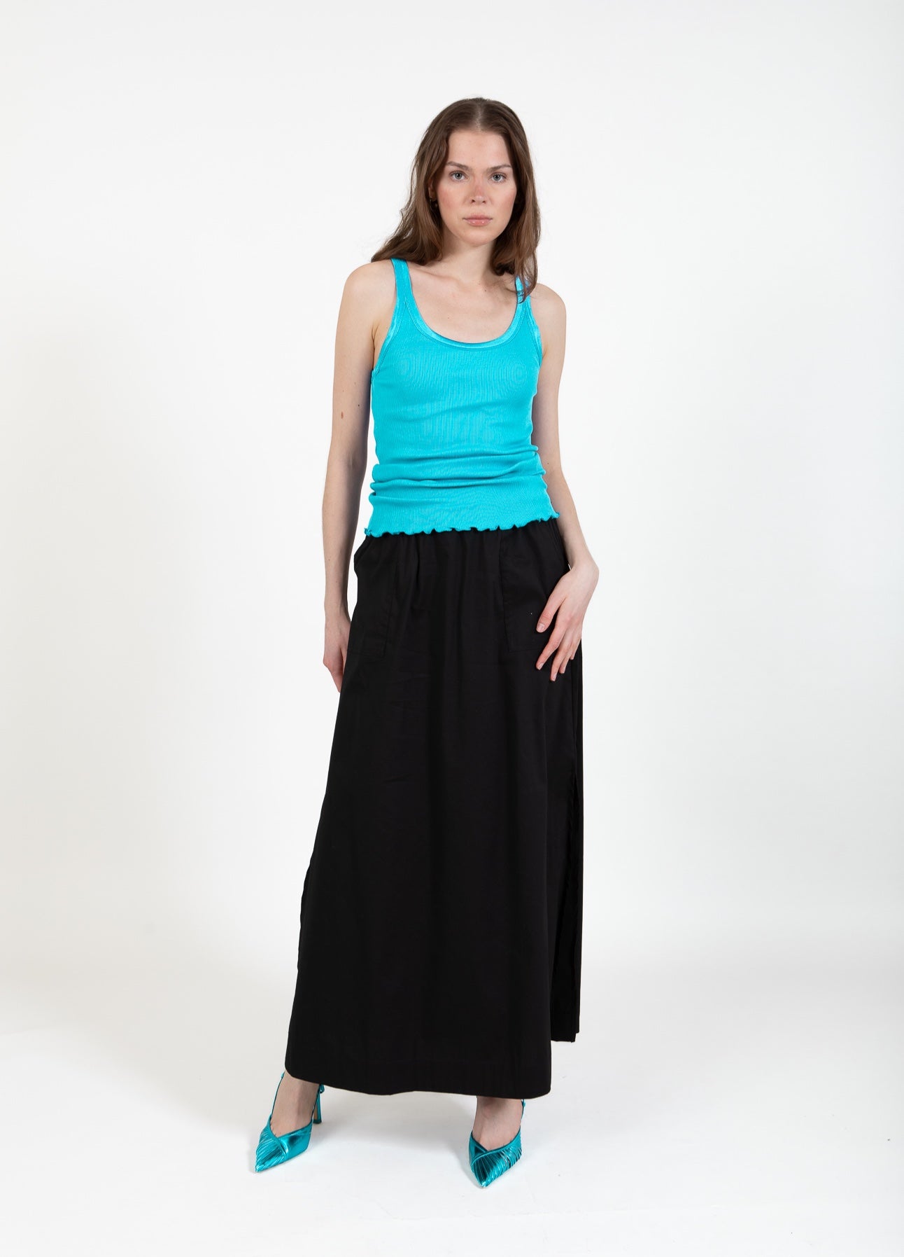 CC Heart CC HEART SILK-TOP Top - Short sleeve Aqua blue - 585