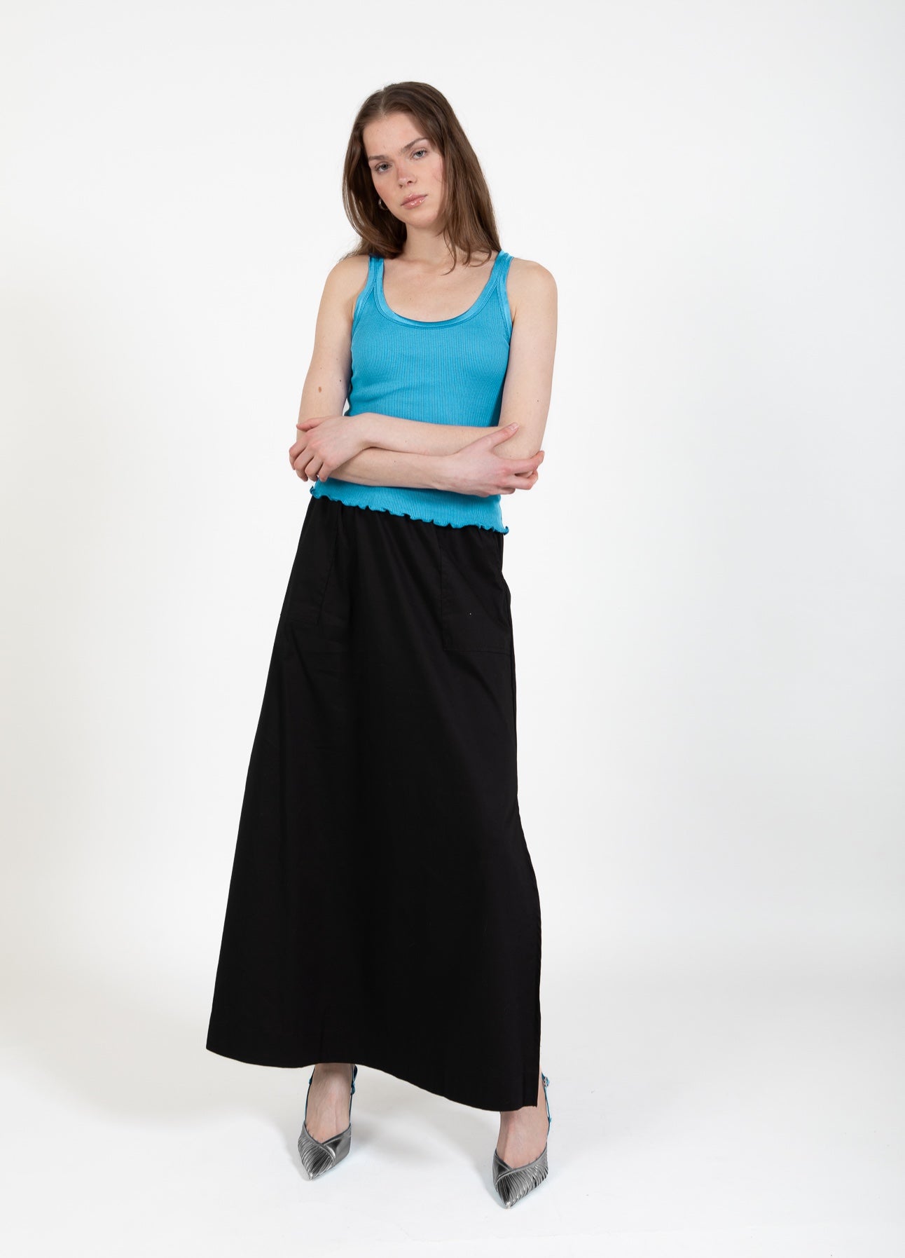 CC Heart CC HEART SILK-TOP Top - Short sleeve Blue lagune - 518