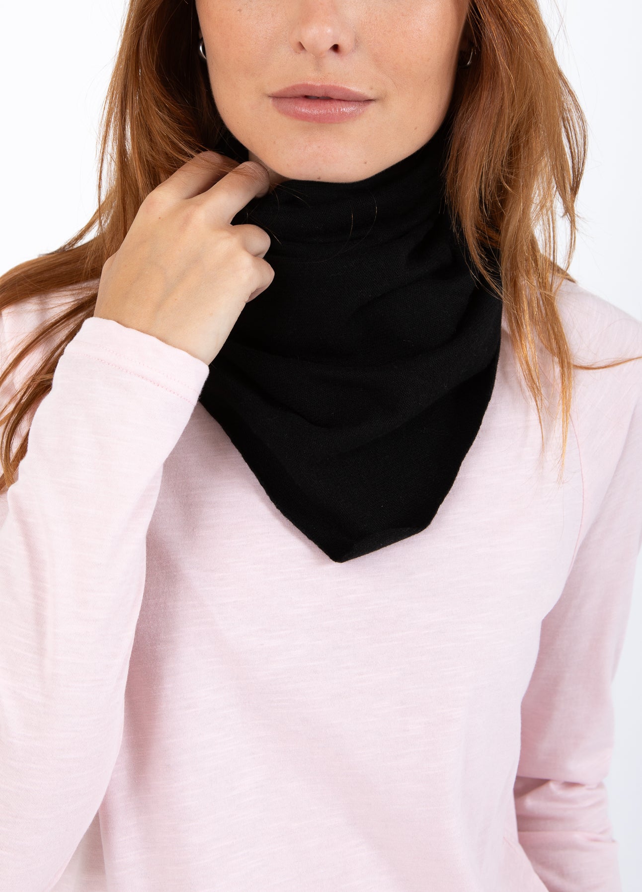 CC Heart CC HEART SOFT TRIANGEL SJAL Accessories Black - 100
