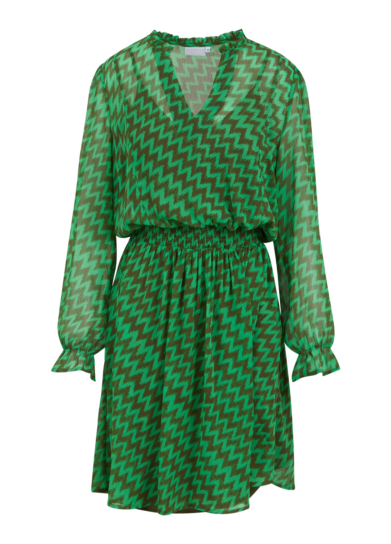 Coster Copenhagen  KLÄNNING MED ZIG ZAG IKAT TRYCK Dress Zig zag print - 926