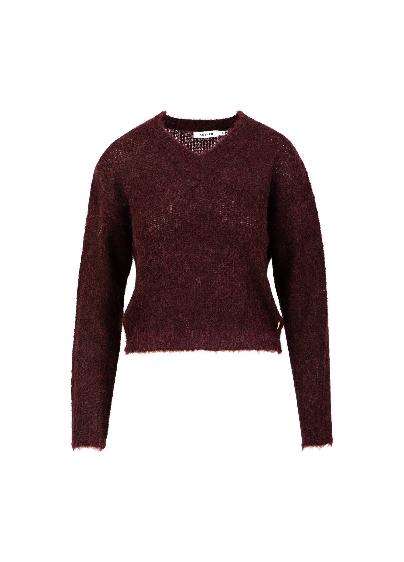 Coster Copenhagen V-HALSSTRICK I ALPACKA Knitwear Bordeaux - 653