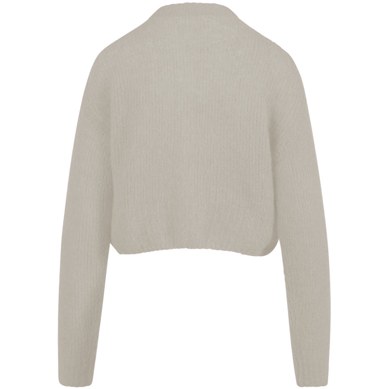 Coster Copenhagen AVKORTAD STICKAD KOFTA Knitwear Creme - 241