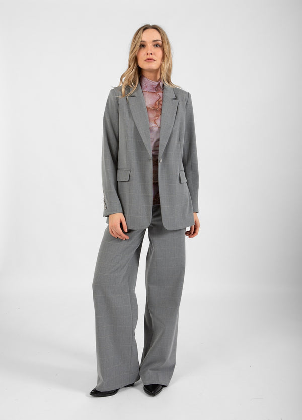 Coster Copenhagen AVSLAPPNAD BLAZER Blazer Light grey check - 160