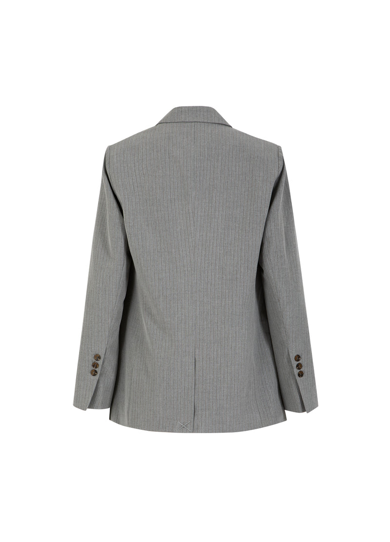 Coster Copenhagen AVSLAPPNAD BLAZER Blazer Mist grey pin stripe - 175