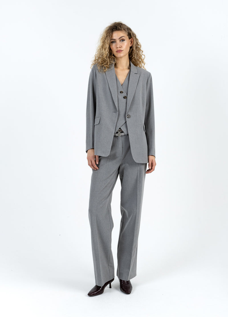 Coster Copenhagen AVSLAPPNAD BLAZER Blazer Mist grey pin stripe - 175