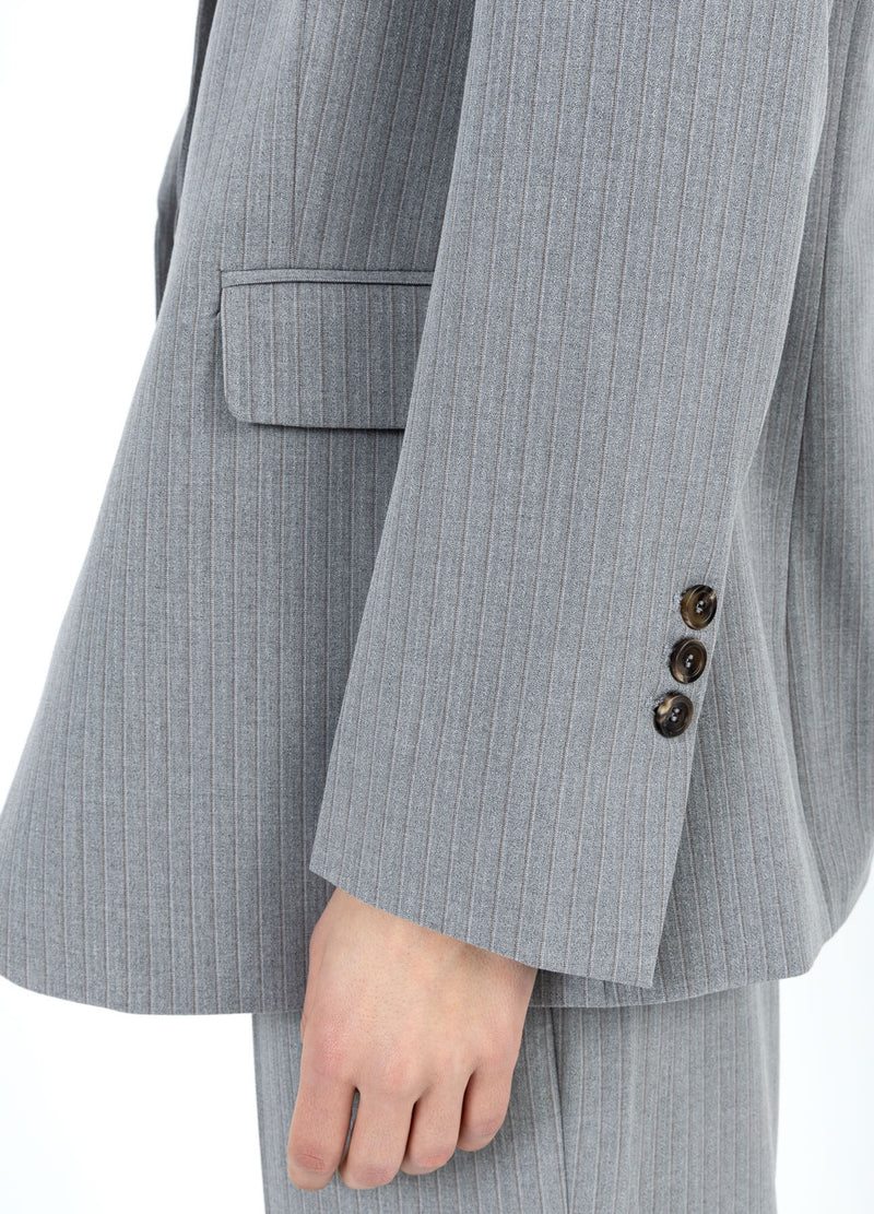 Coster Copenhagen AVSLAPPNAD BLAZER Blazer Mist grey pin stripe - 175