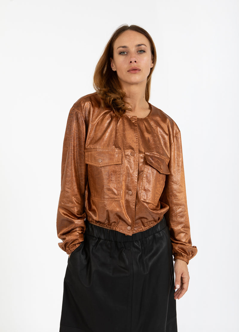 Coster Copenhagen BLANK BOMBER Outerwear Cognac brown - 397