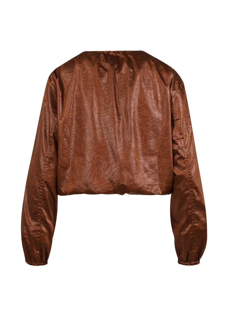 Coster Copenhagen BLANK BOMBER Outerwear Cognac brown - 397