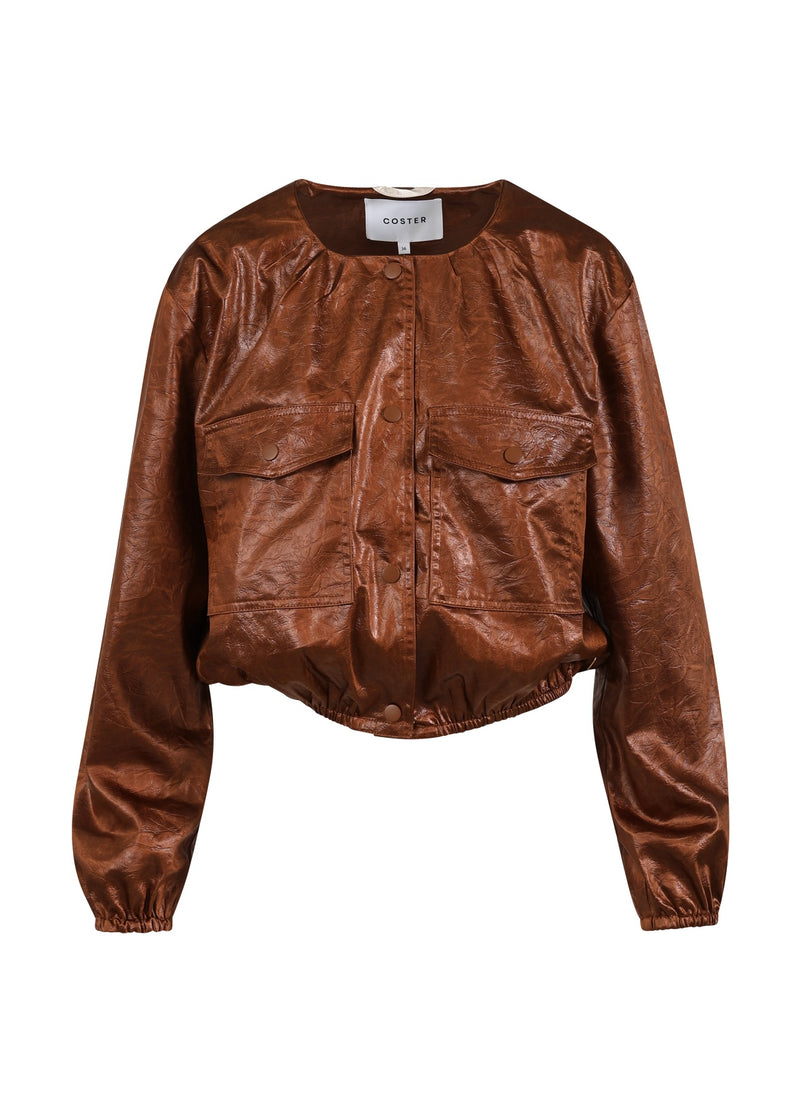 Coster Copenhagen BLANK BOMBER Outerwear Cognac brown - 397