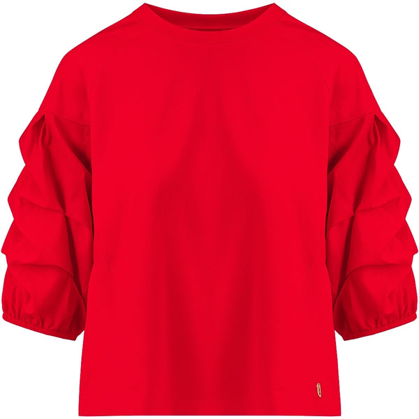 Coster Copenhagen BLUSE MED PUFÆRMER Shirt/Blouse Red - 600