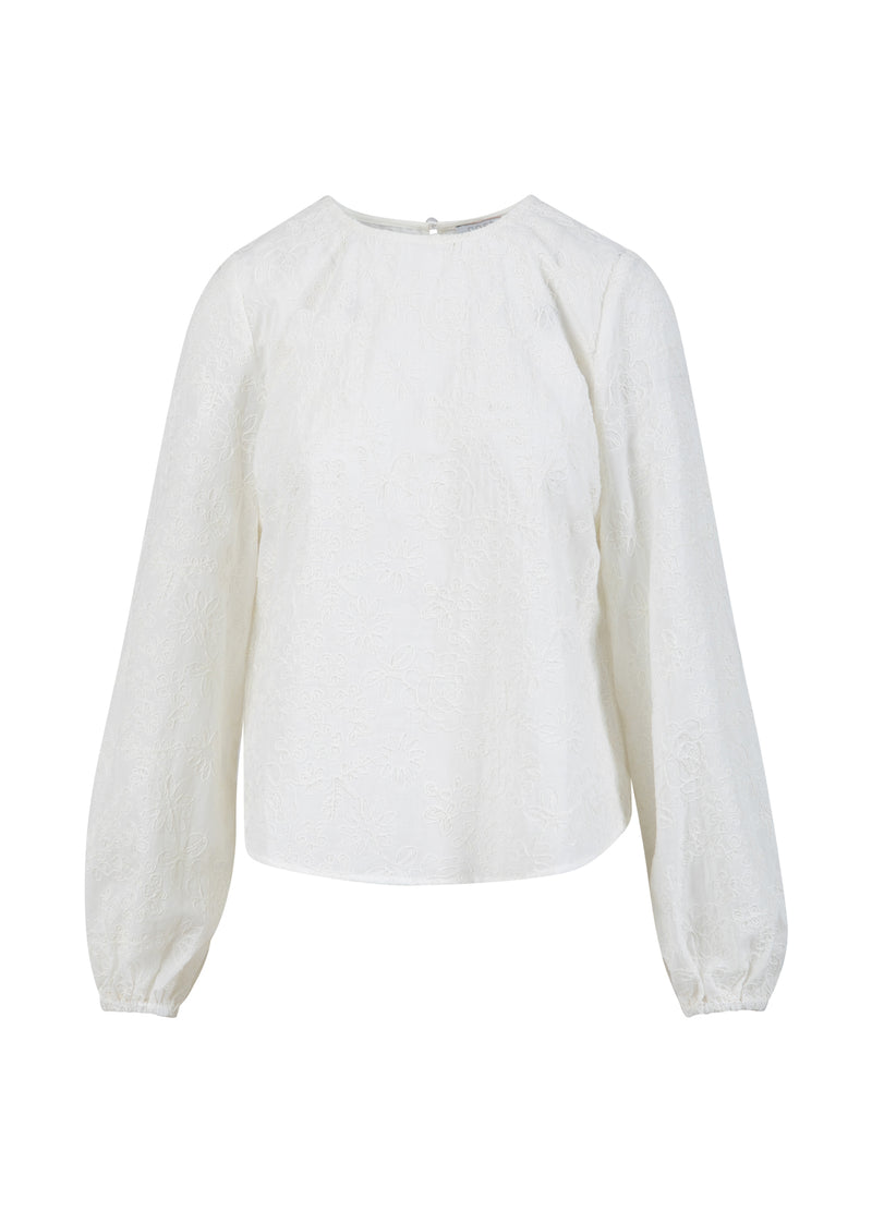 Coster Copenhagen BLUS MED BALLONGÄRMAR Shirt/Blouse White - 200