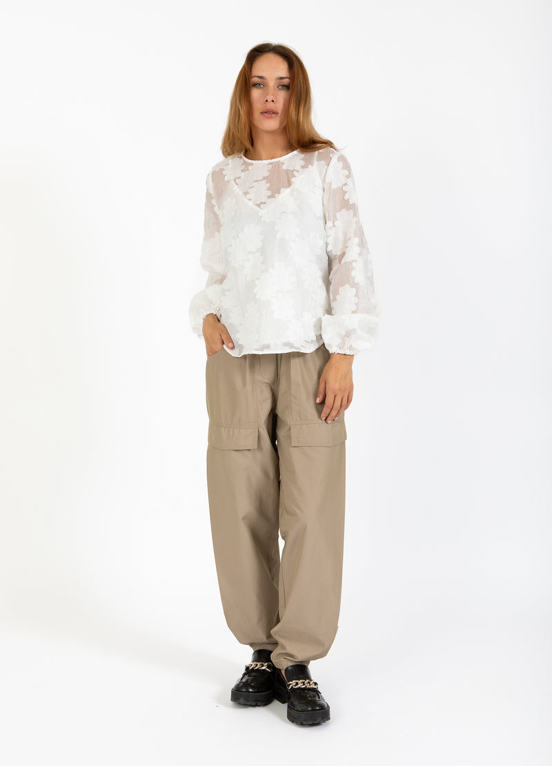 Coster Copenhagen BLUS MED BALLONGÄRMAR Shirt/Blouse White - 200