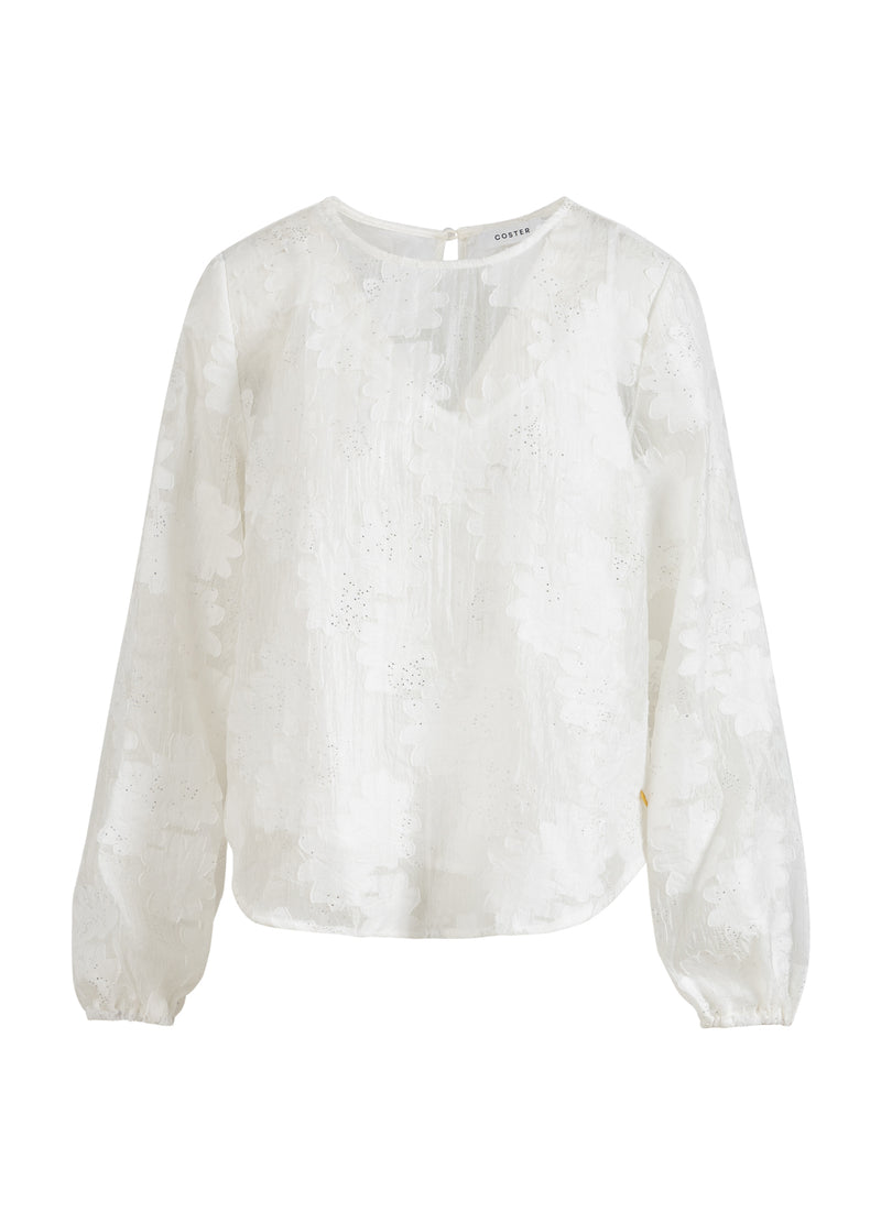 Coster Copenhagen BLUS MED BALLONGÄRMAR Shirt/Blouse White - 200