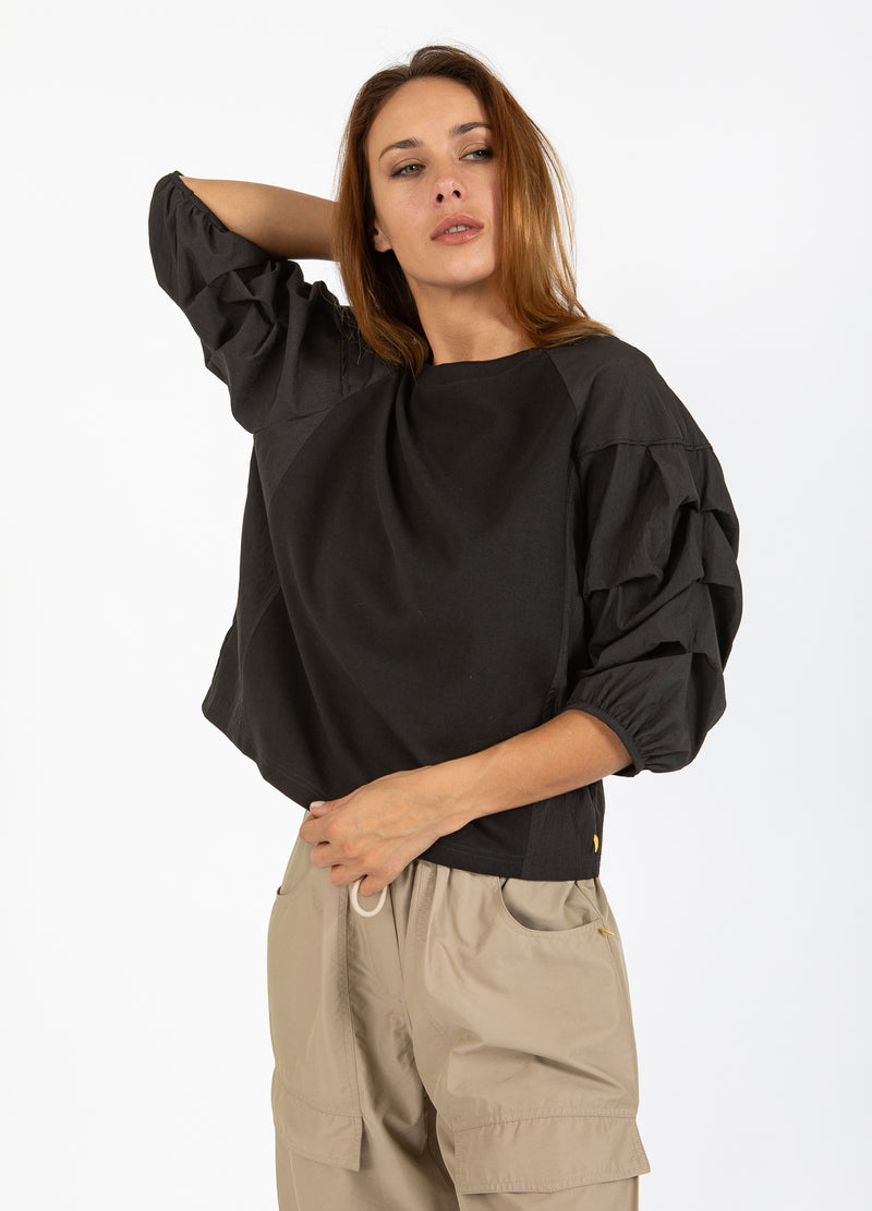 Coster Copenhagen BLUS MED PUFFÄRM Shirt/Blouse Black - 100