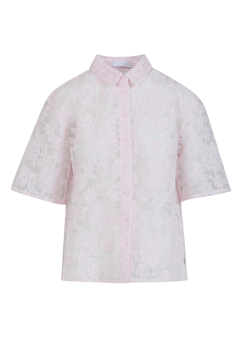 Coster Copenhagen BLUS MED SPETS Shirt/Blouse Powder rose - 686