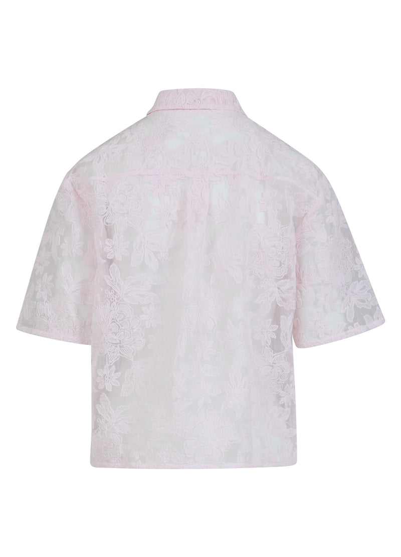 Coster Copenhagen BLUS MED SPETS Shirt/Blouse Powder rose - 686