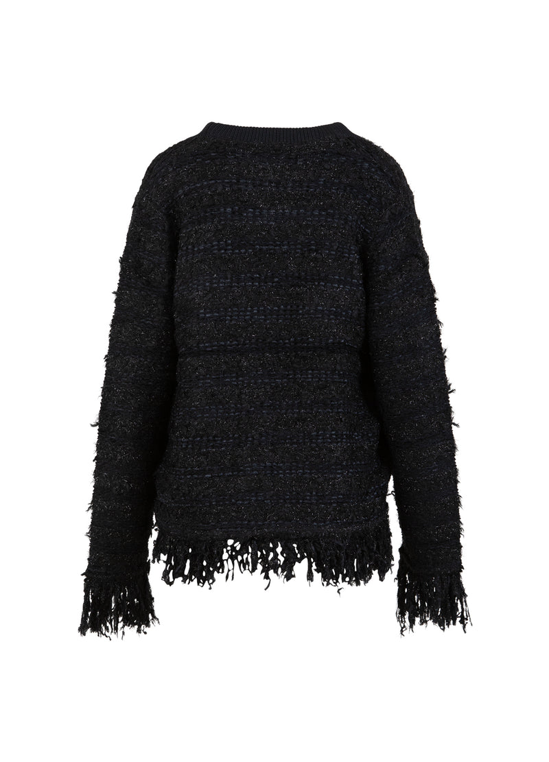 Coster Copenhagen BOUCLE STICKAD KARDIGAN Knitwear Black - 100