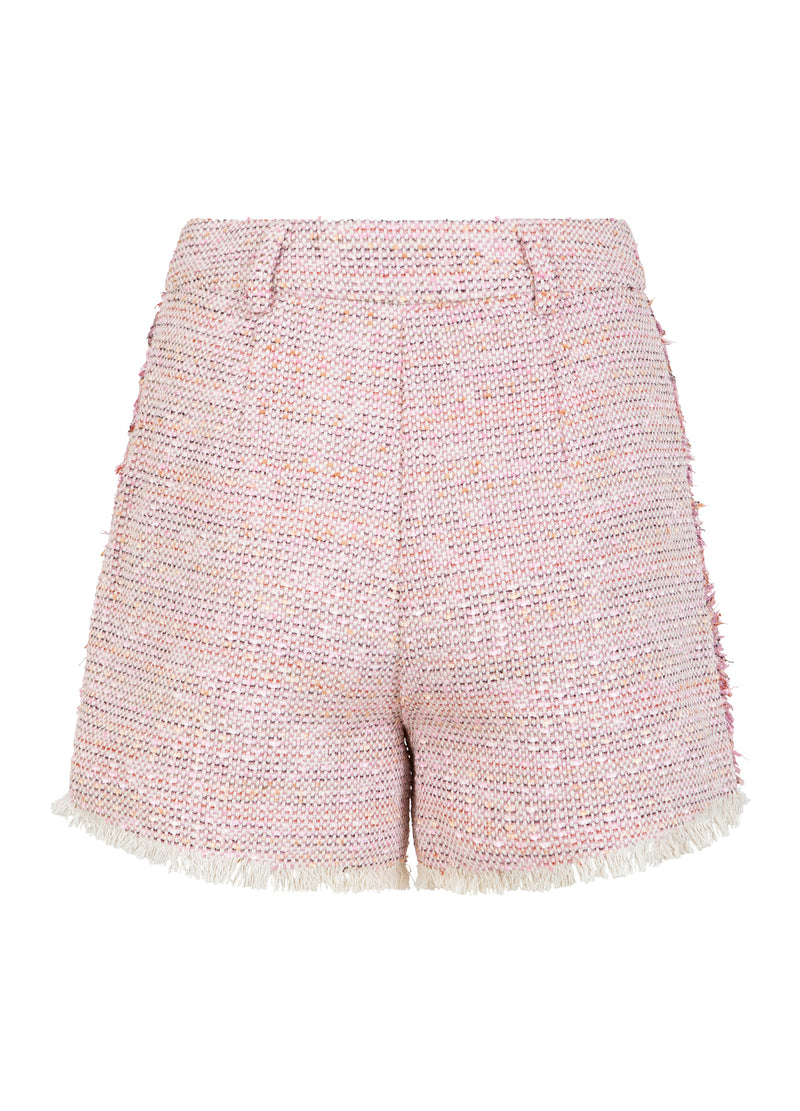 Coster Copenhagen BREDE SHORTS - PETRA FIT Shorts Pearl/pink jaquard - 912