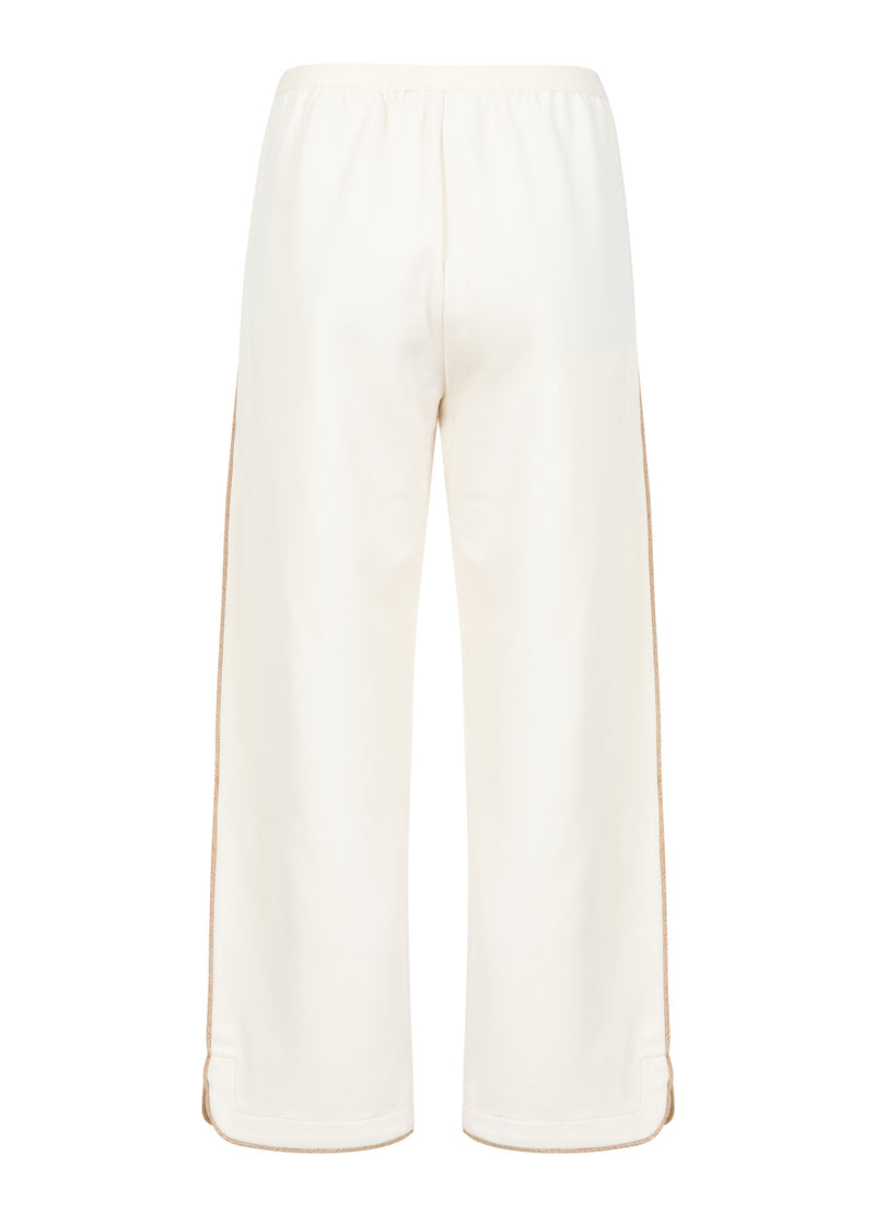 Coster Copenhagen BUKSER MED BREDE BEN - SILLE FIT Pants Off White - 202