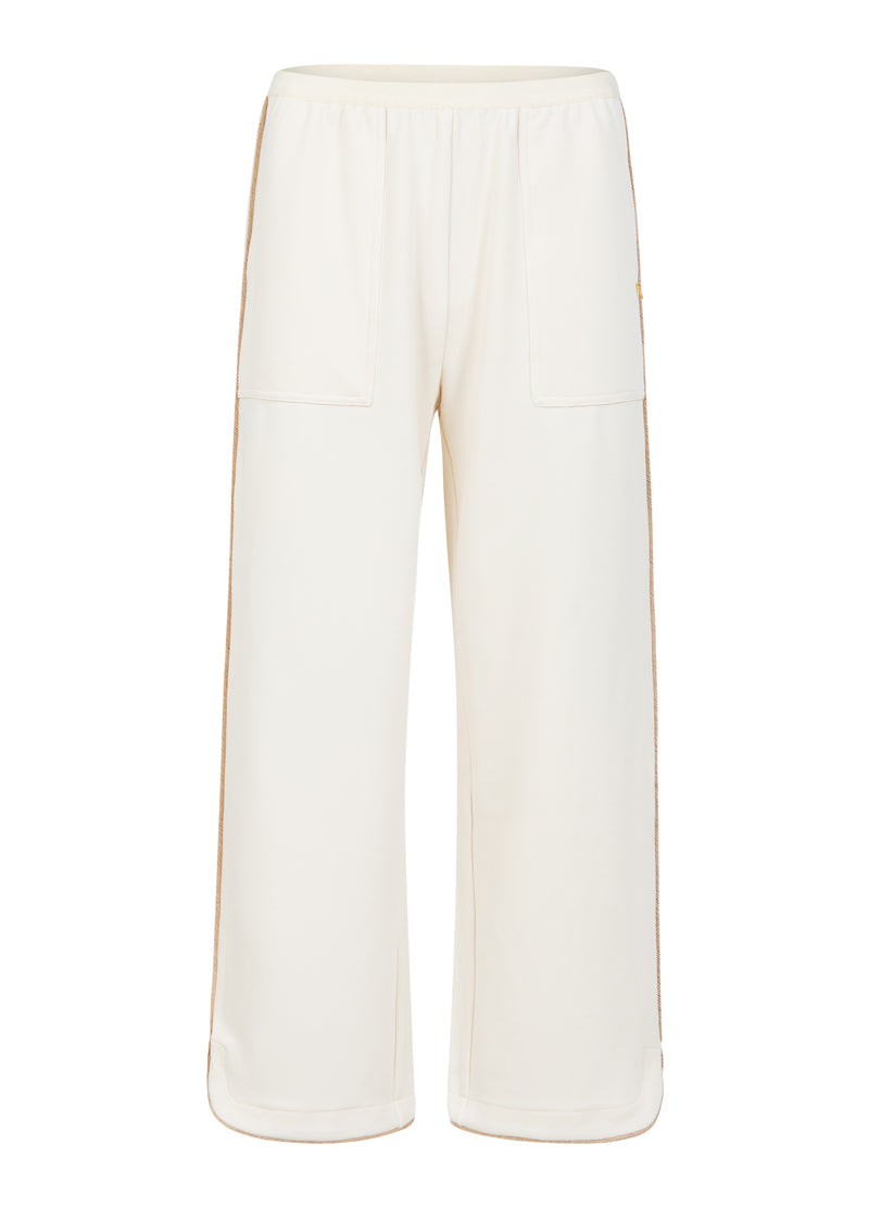 Coster Copenhagen BUKSER MED BREDE BEN - SILLE FIT Pants Off White - 202
