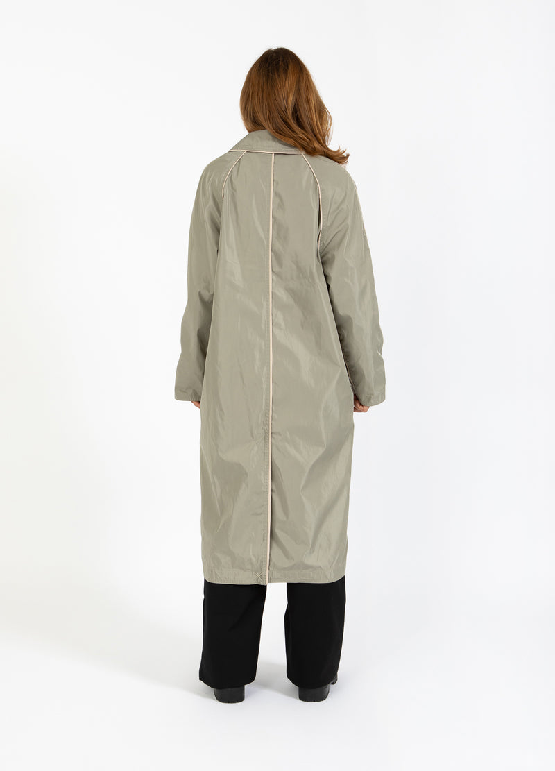 Coster Copenhagen BUNDEN TRENCHCOAT Outerwear Mud army - 359