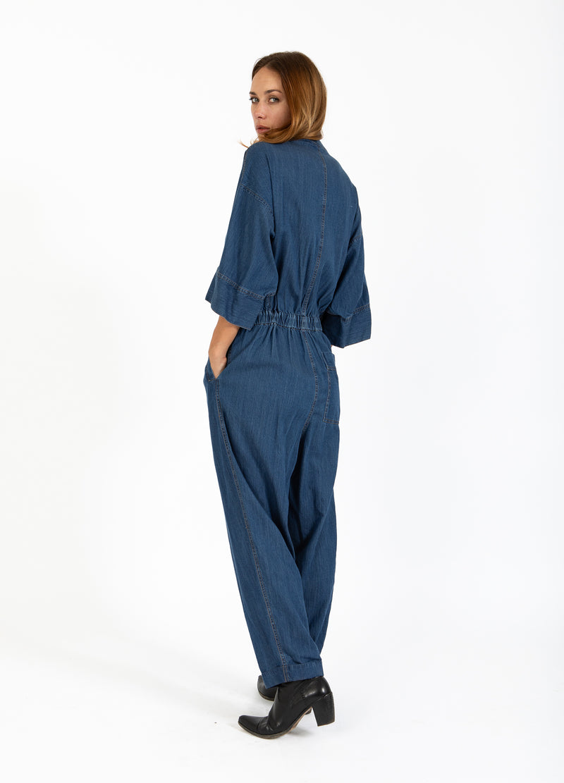 Coster Copenhagen BYXDRESS MED BÄLTE Dress Blue denim - 596