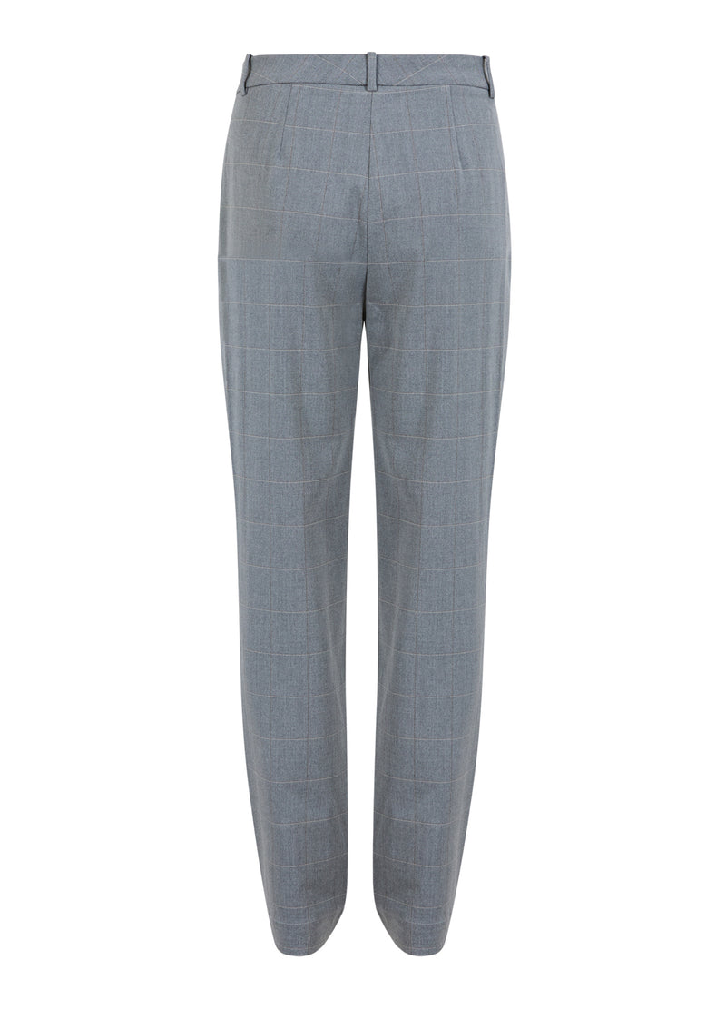 Coster Copenhagen BYXOR - STELLA PASSFORM Pants Light grey check - 160