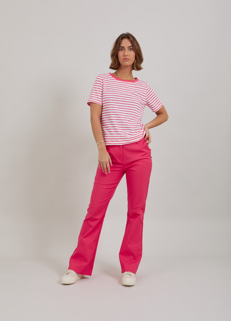 Coster Copenhagen BYXOR M. BOOTCUT - LUCIA FIT Pants Intense pink - 659