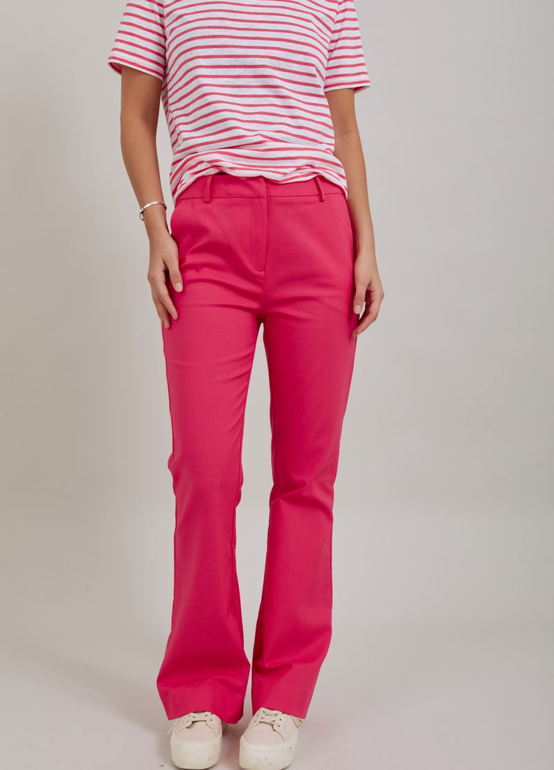 Coster Copenhagen BYXOR M. BOOTCUT - LUCIA FIT Pants Intense pink - 659