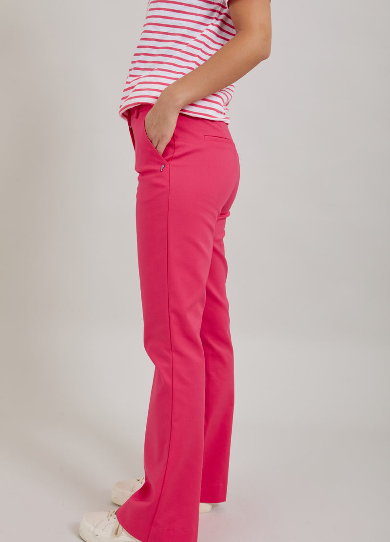 Coster Copenhagen BYXOR M. BOOTCUT - LUCIA FIT Pants Intense pink - 659