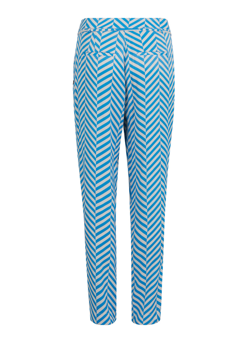 Coster Copenhagen BYXOR M. FISKBENSMÖNSTER - STELLA FIT Pants Heringbone print - 918