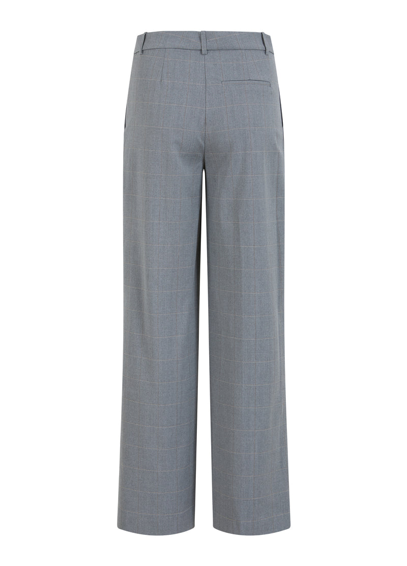 Coster Copenhagen BYXOR MED BREDA BEN - PETRA PASSFORM Pants Light grey check - 160