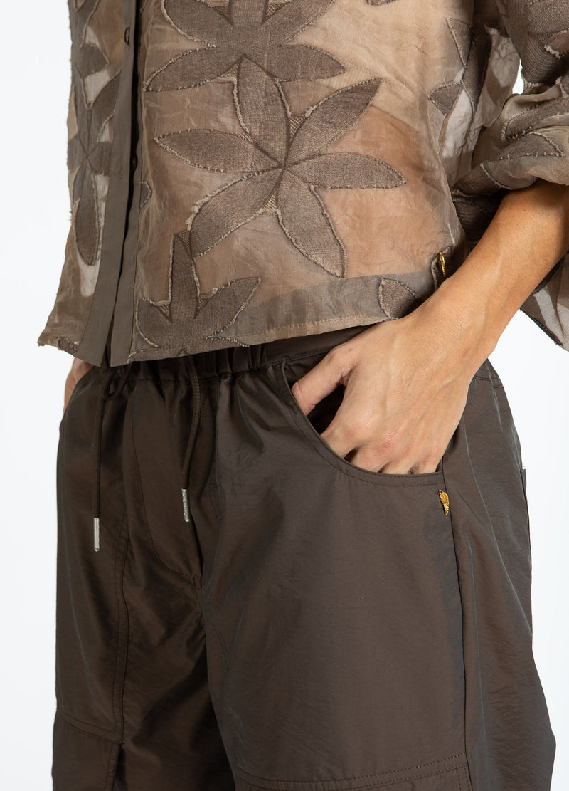 Coster Copenhagen CARGOBYXA - SILLE FIT Pants Warm brown - 367