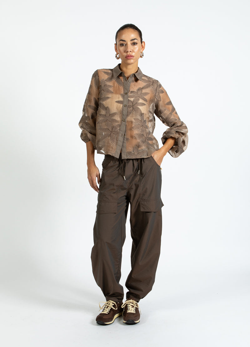 Coster Copenhagen CARGOBYXA - SILLE FIT Pants Warm brown - 367