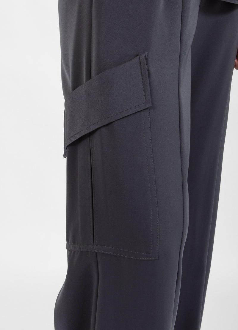 Coster Copenhagen CARGOBYXOR I SATIN - PETRA PASSFORM Pants Dark grey - 158