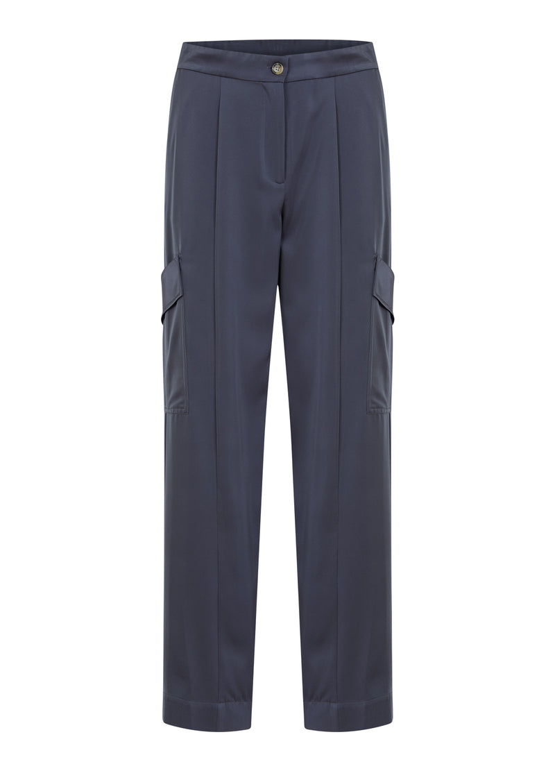 Coster Copenhagen CARGOBYXOR I SATIN - PETRA PASSFORM Pants Dark grey - 158