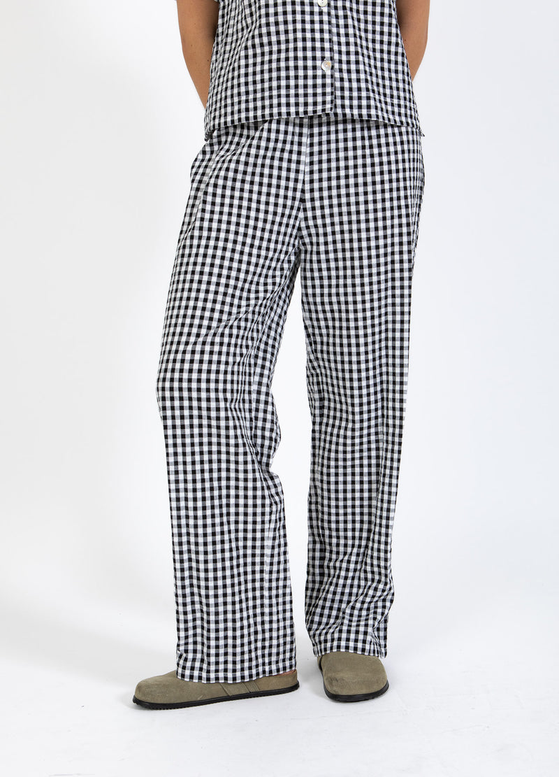 CC Heart CC HEART ALENA DRA PÅ BYXOR Pants Black/white check - 146