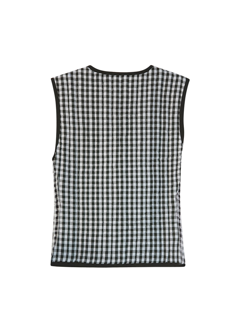 CC Heart CC HEART ALENA KVILTAD VÄST Vest Black/white check - 146