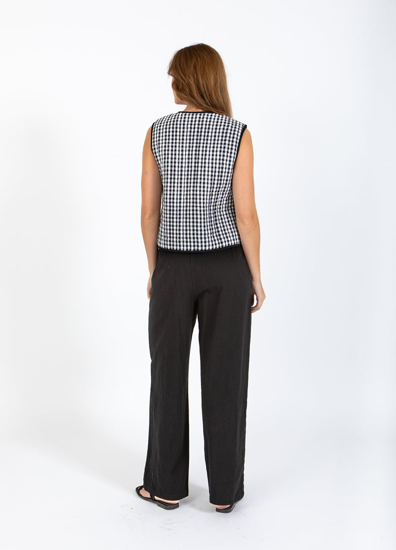 CC Heart CC HEART ALENA KVILTAD VÄST Vest Black/white check - 146