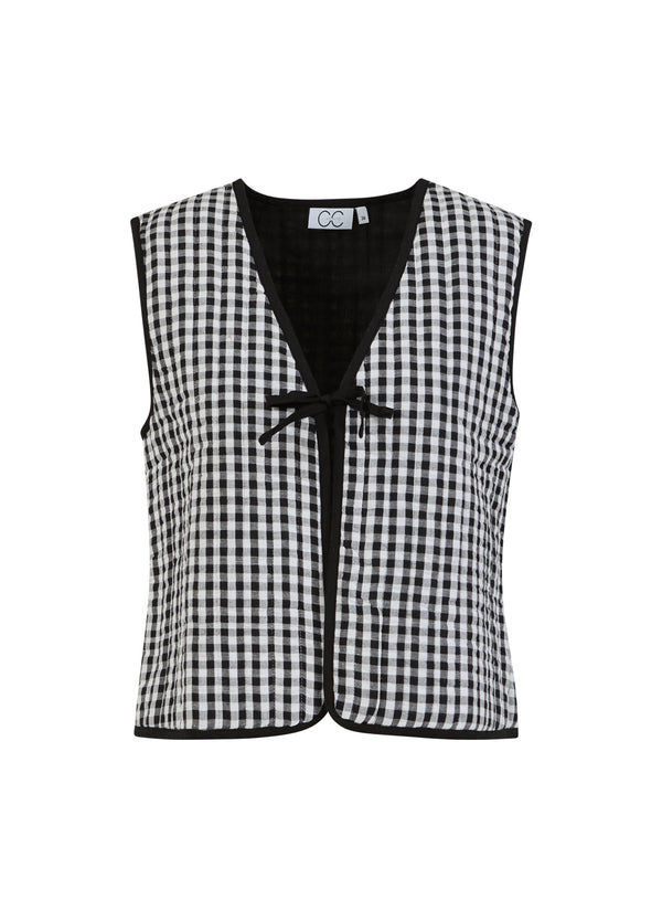 CC Heart CC HEART ALENA KVILTAD VÄST Vest Black/white check - 146