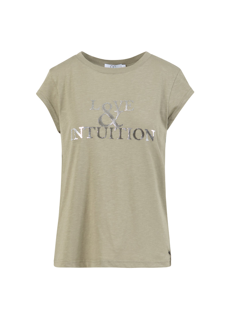 CC Heart CC HEART ALFI T-SHIRT - KEPSÄRM T-Shirt Dusty olive - 479