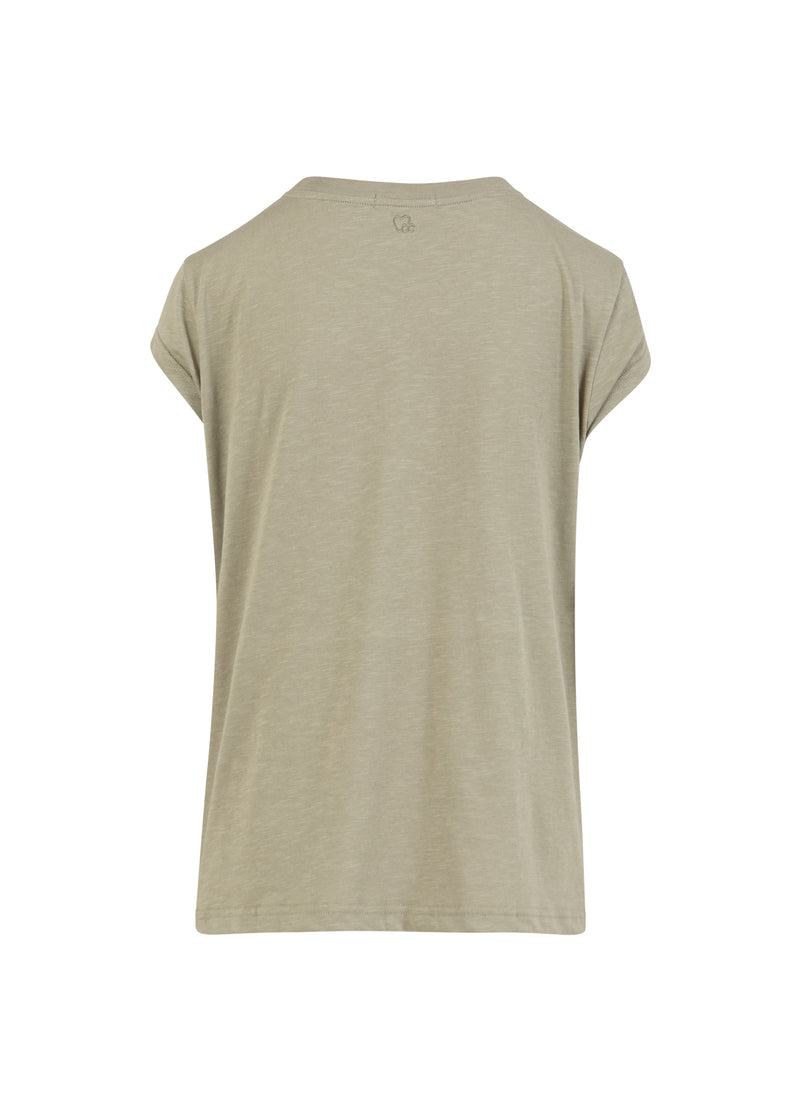 CC Heart CC HEART ALFI T-SHIRT - KEPSÄRM T-Shirt Dusty olive - 479
