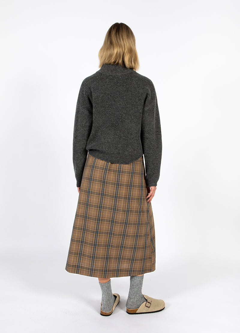 CC Heart CC HEART ALIA LÅNG KJOL Skirt Golden brown check - 793